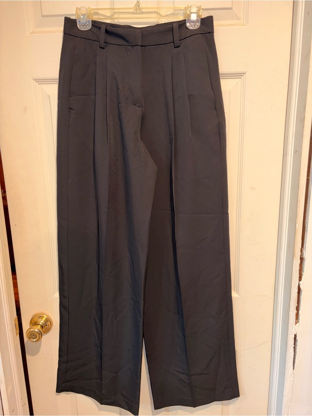 Women’s Pleated Work Pants - Calvin Klein - 2 Pack Black & Purple